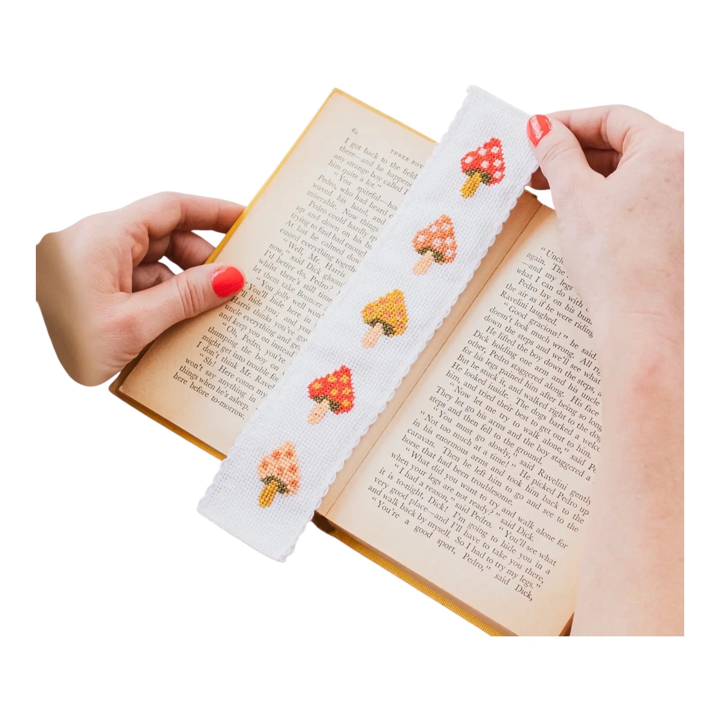 Toadstool Cross Stitch Bookmark Kit