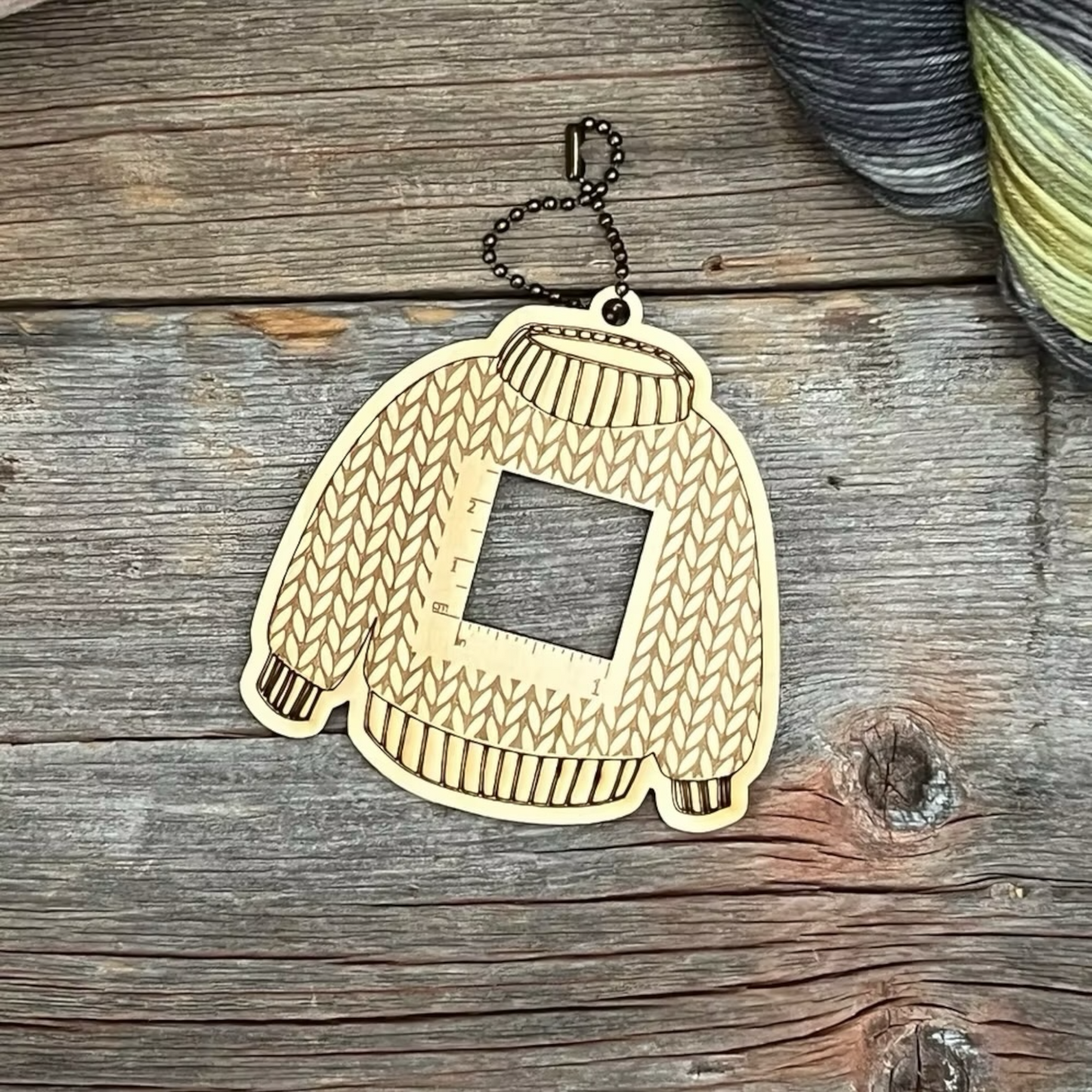 Sweater Gauge Checker | Knit Gauge Tool with Chain