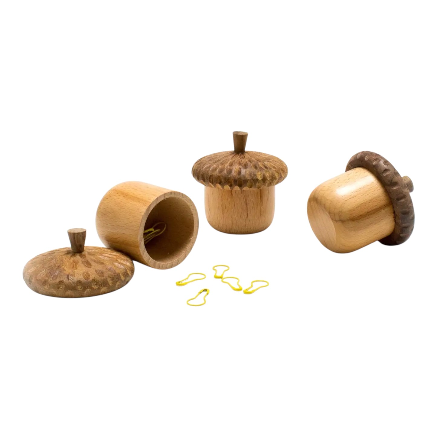 Stitch Marker Holding Acorn