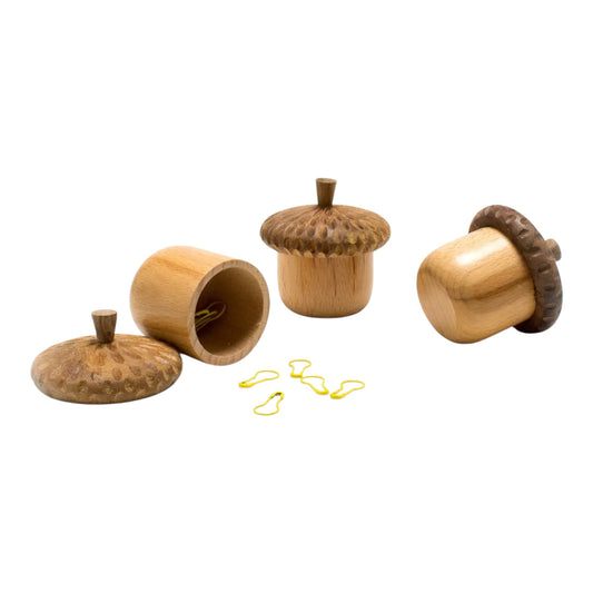 Stitch Marker Holding Acorn