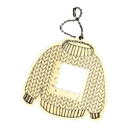 Sweater Gauge Checker | Knit Gauge Tool with Chain