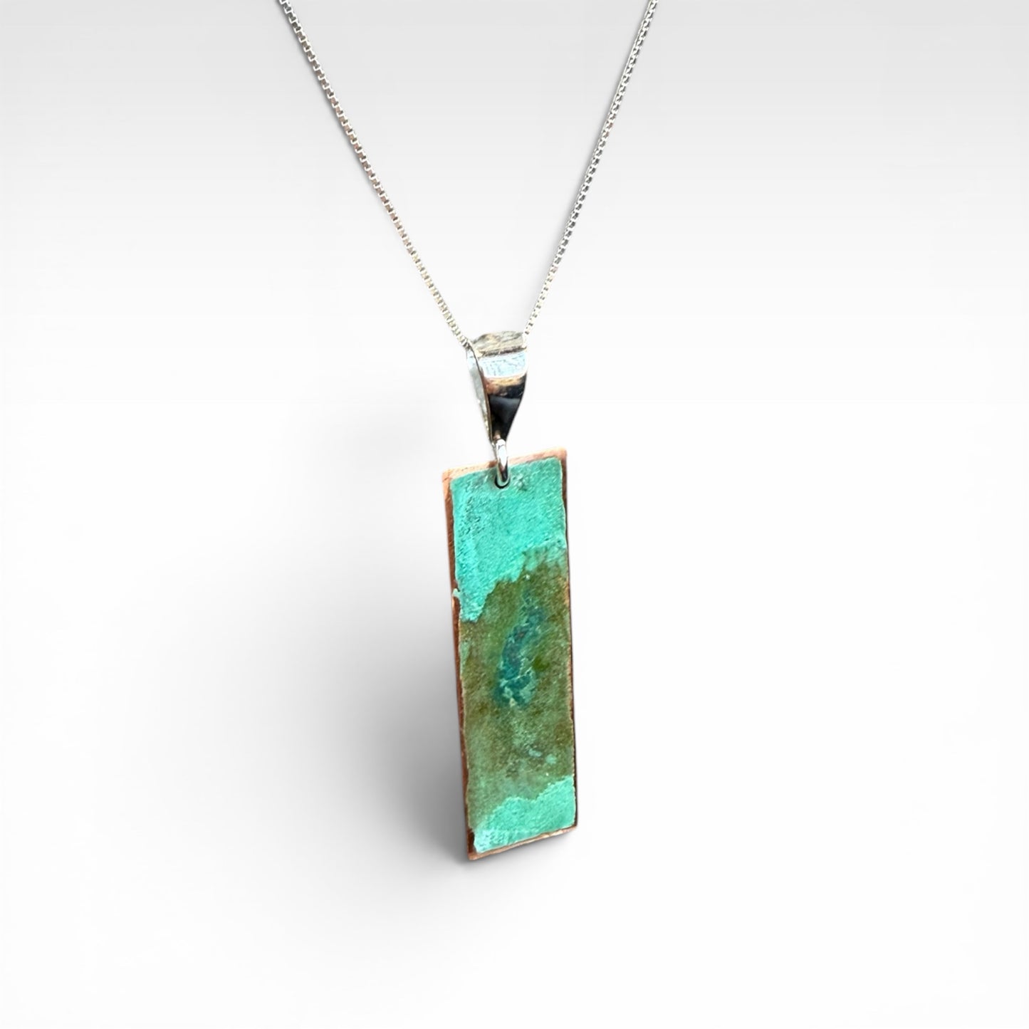 Patina Copper Sterling Necklace
