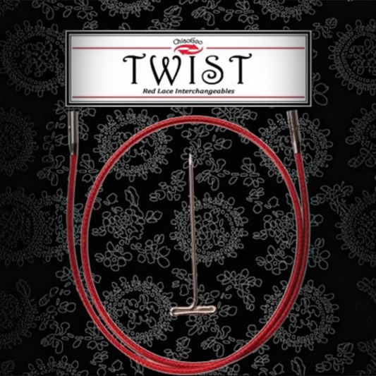 ChiaoGoo Twist Red Cables - Large