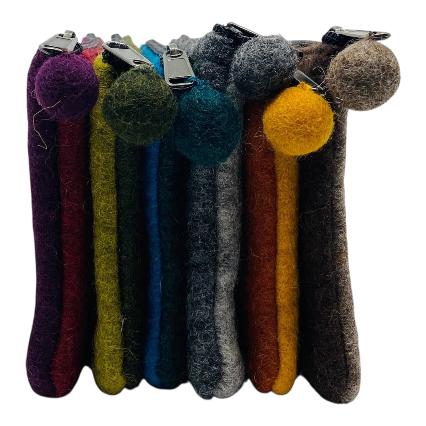2-Tone Medium Organizer Pouch | Felt Zip Pouch | Makeup Bag