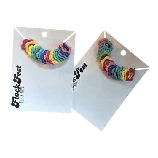 Flower stitch markers