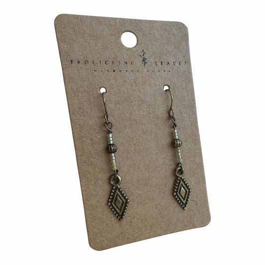 Bronze Diamond Earrings