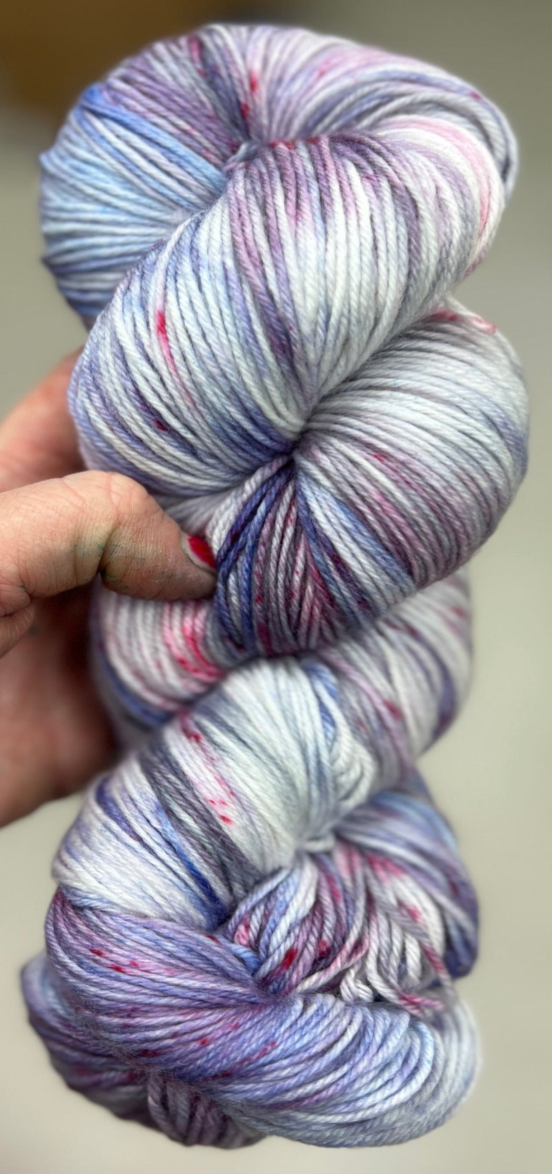 hand dyed yarn close up