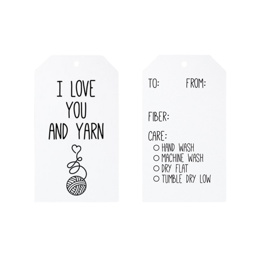 Love You and Yarn Gift Tags